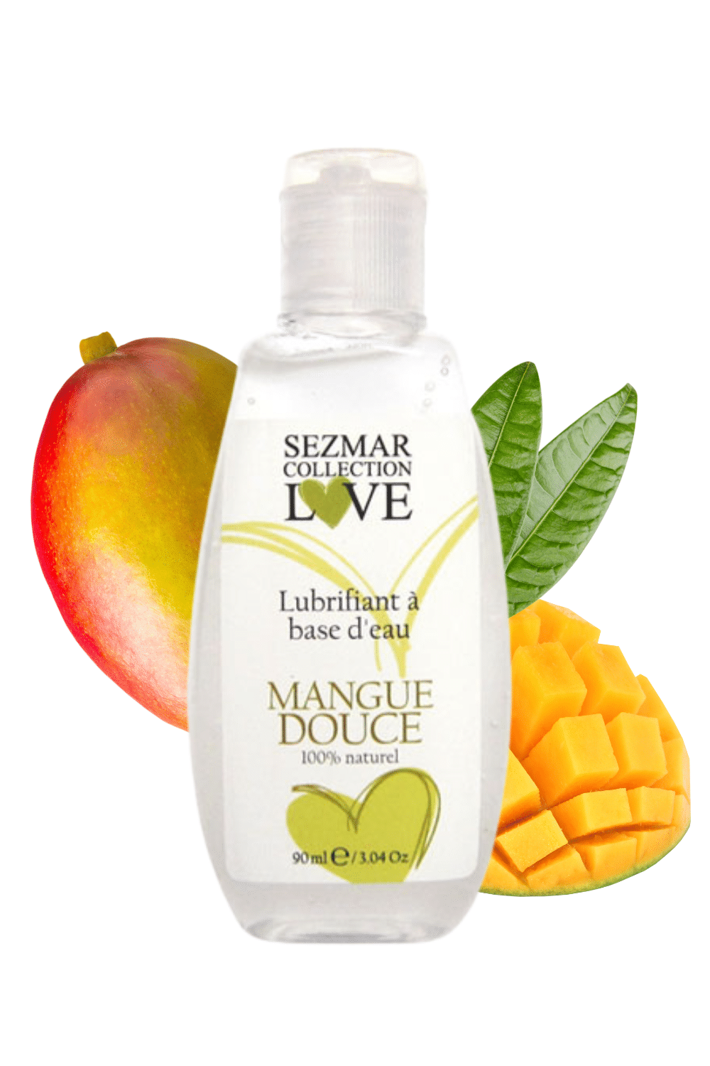 Lubrifiant à base d’eau 100% naturel Mangue Douce 90 ml