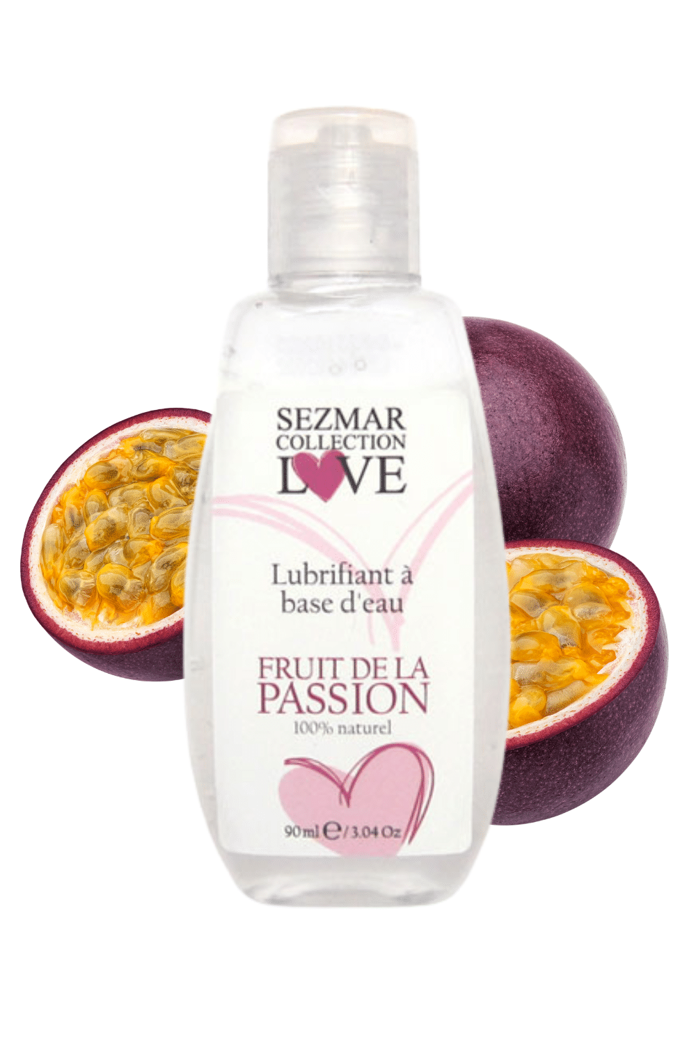 Lubrifiant à base d’eau 100% naturel Fruit de la passion 90ml