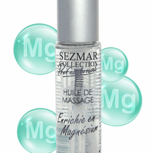 Huile de massage professionnelle Enrichie en Magnésium 100% naturelle 50 ml