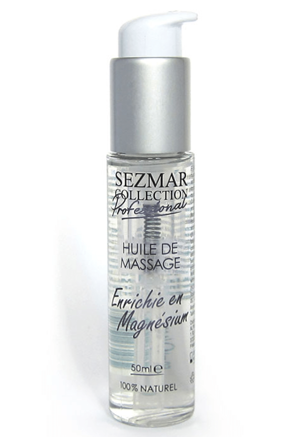 Huile de massage professionnelle Enrichie en Magnésium 100% naturelle 50 ml