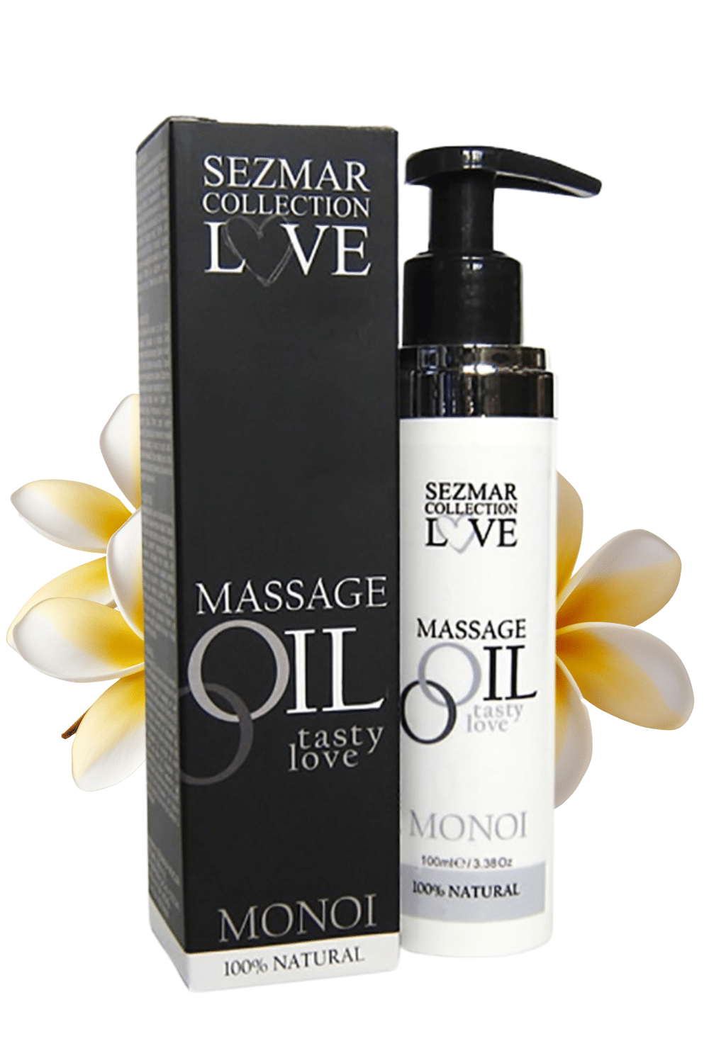 Huile de massage comestible 100% naturelle monoï 100ml