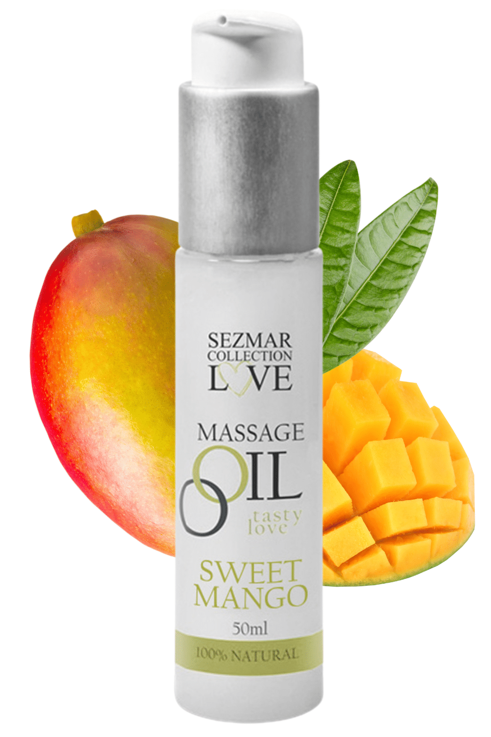 Huile de massage comestible mangue 50ml