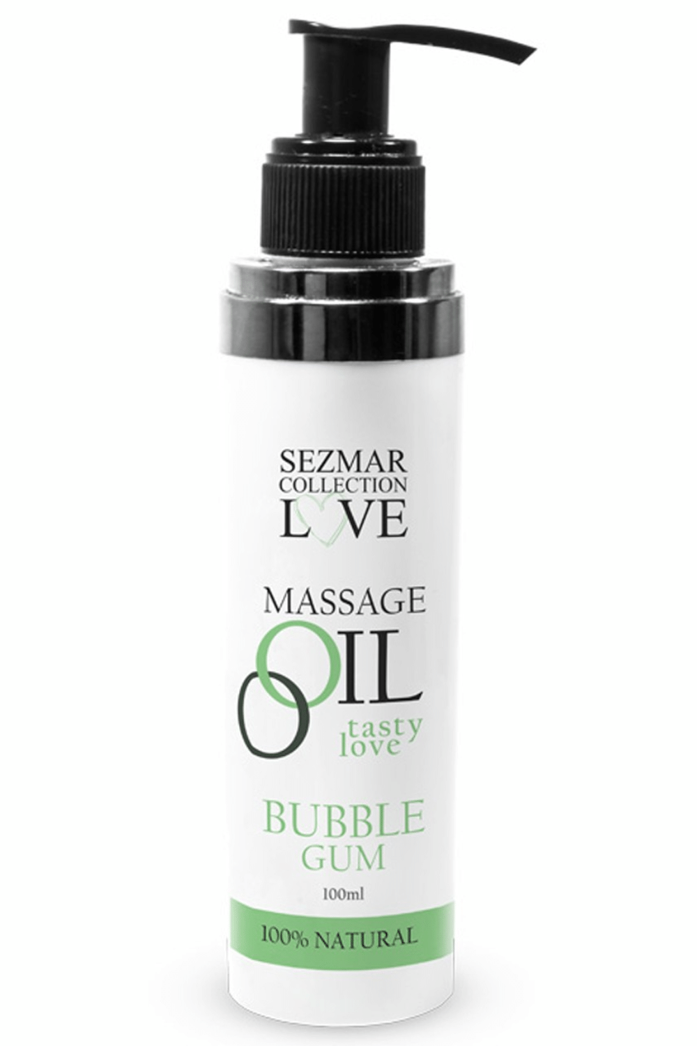 Huile de massage comestible bubble gum 100ml 100% naturelle