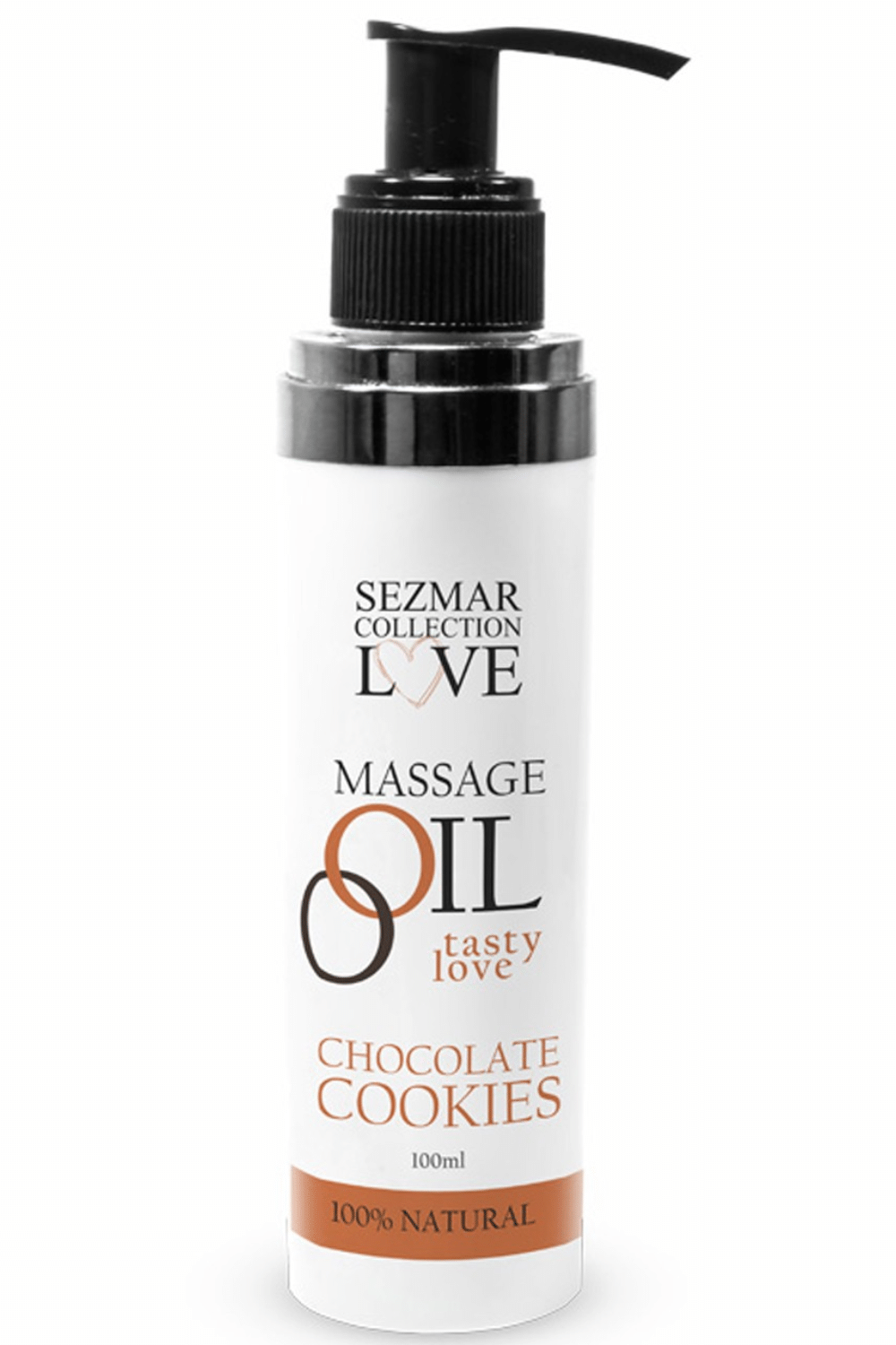 Huile de massage comestible cookie chocolat 100ml 100% naturelle