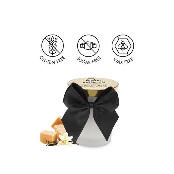 Bougie de massage embrassable – Caramel doux