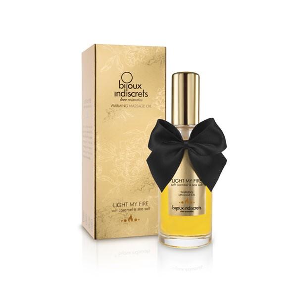 Huile de massage embrassable Chauffante – Caramel Doux