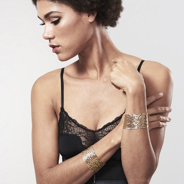 Désir Métallique – Menottes Bracelets – Or