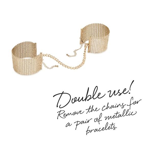 Désir Métallique – Menottes Bracelets – Or