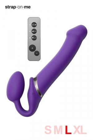 gode ceinture vibrant strap-on-me l violet