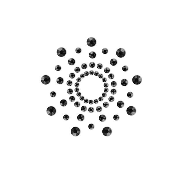 Mimi – Bijoux de seins Strass – Noir