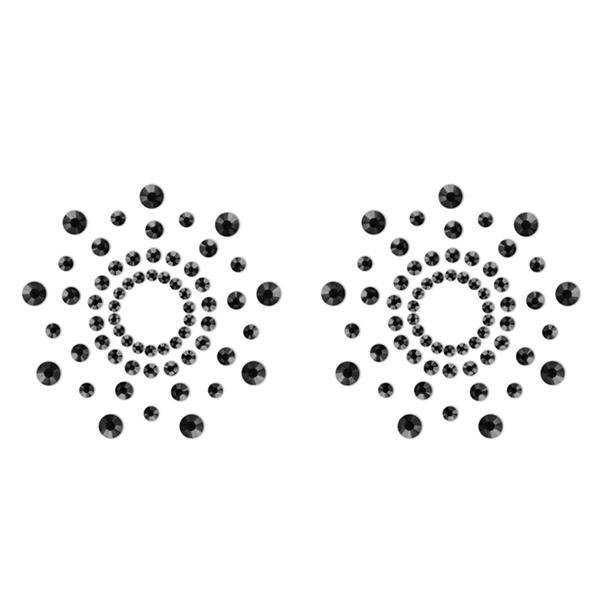 Mimi – Bijoux de seins Strass – Noir