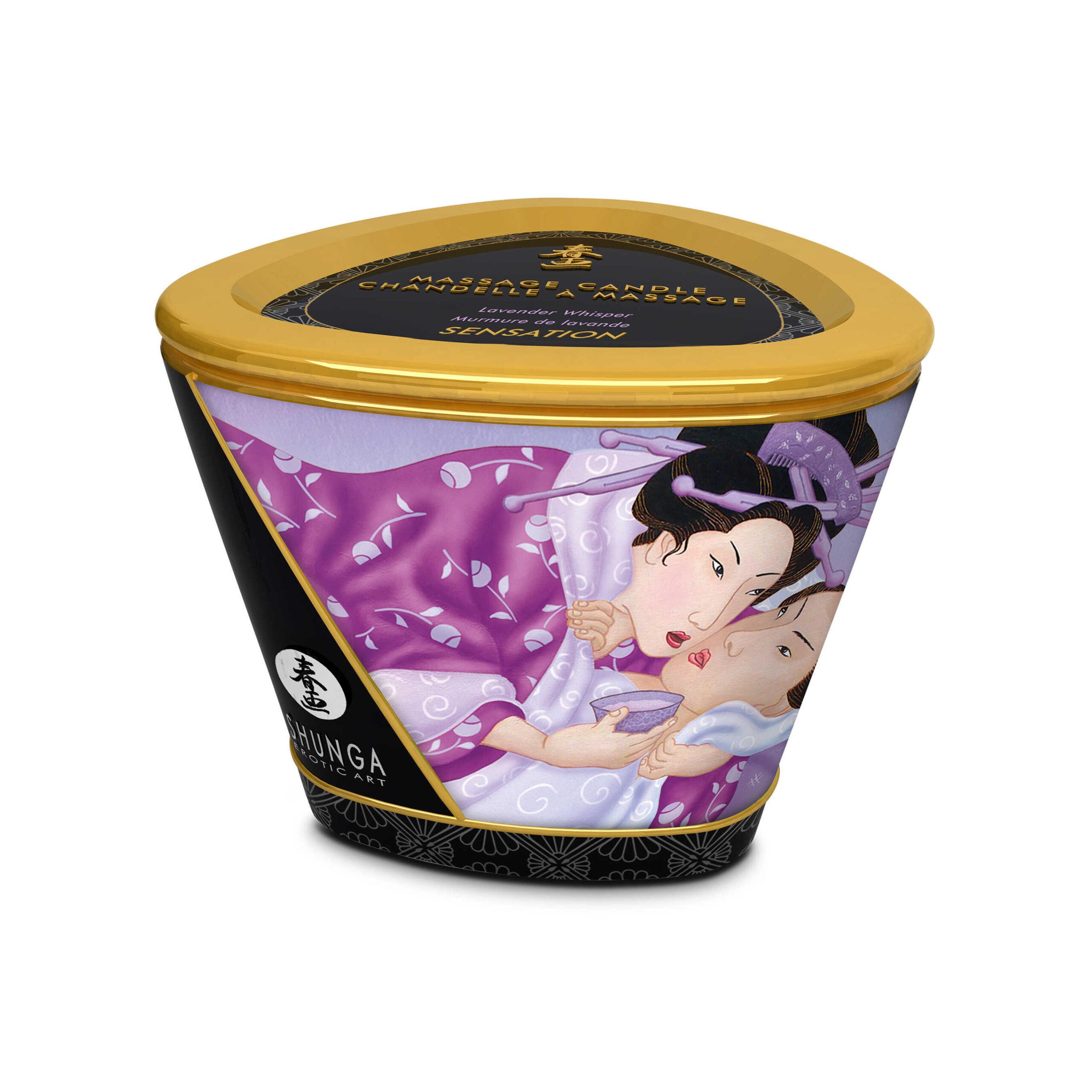 Bougie de massage lueur et caresses – Lavande