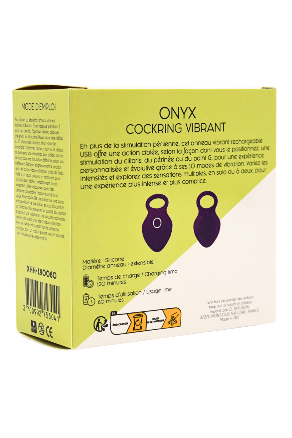 ONYX – Cockring Vibrant Rechargeable USB