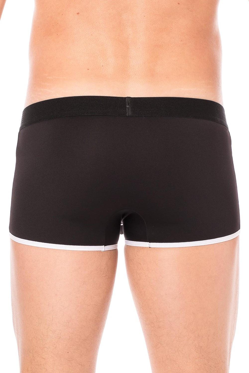 Mini-Pants noir échancré avec zip