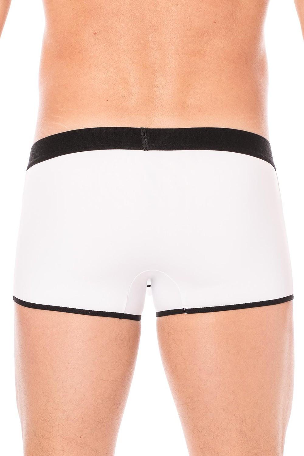 Mini-Pants blanc échancré avec zip