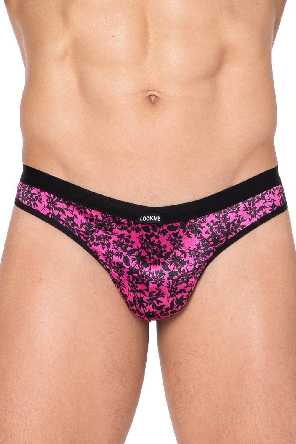String imprimé rose et noir New Look