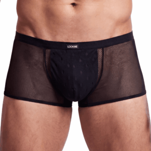 Boxer noir semi opaque