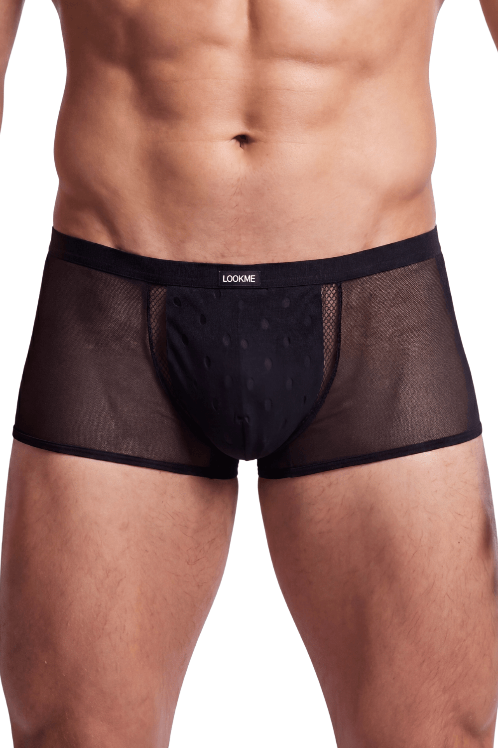 Boxer noir semi opaque