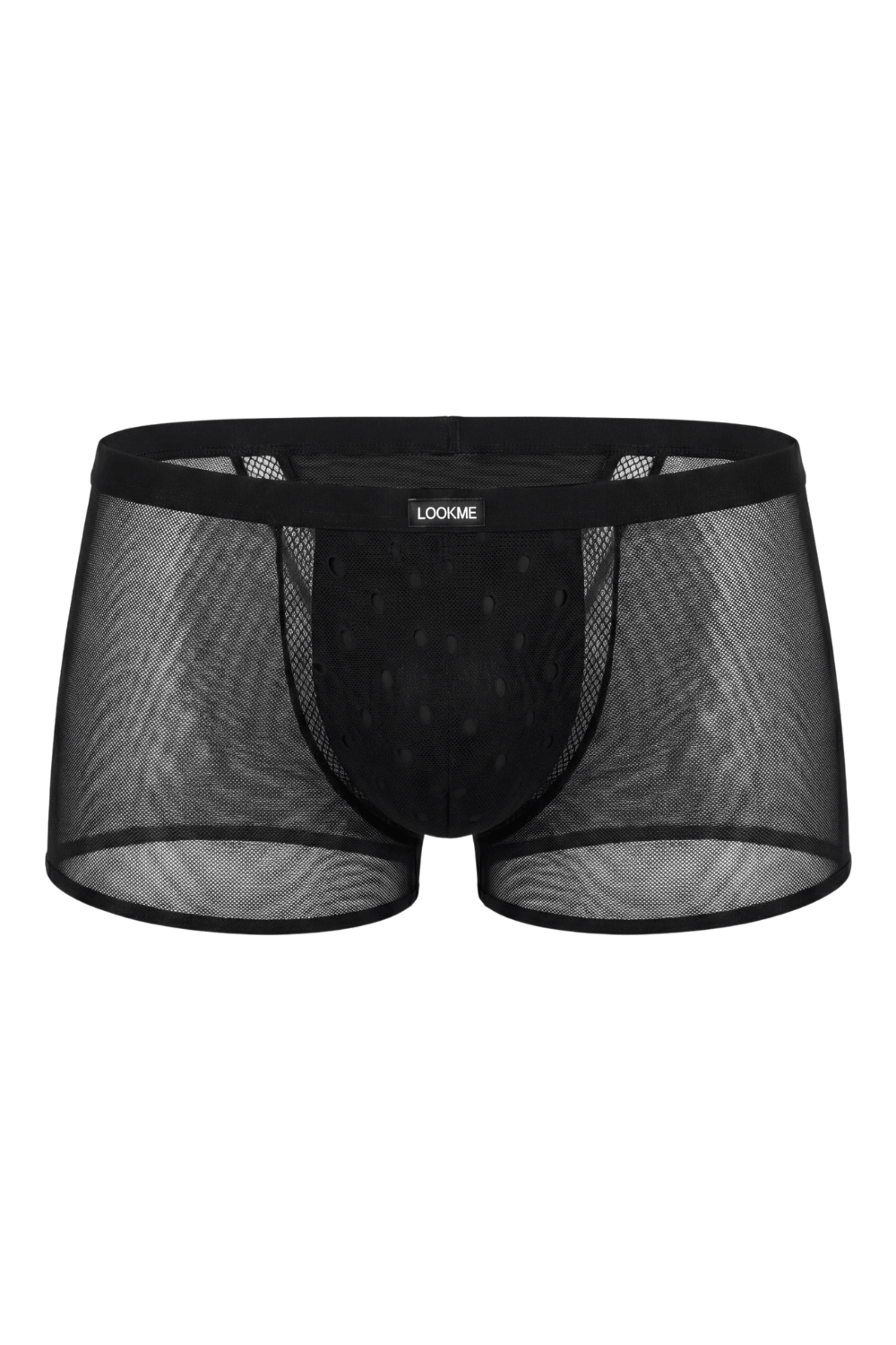 Boxer noir semi opaque