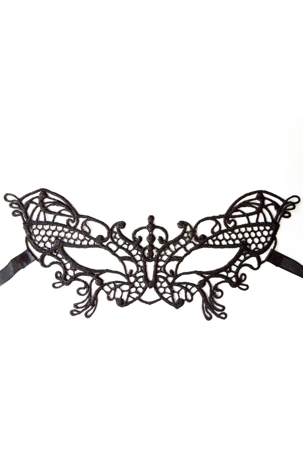 Masque souple dentelle noire