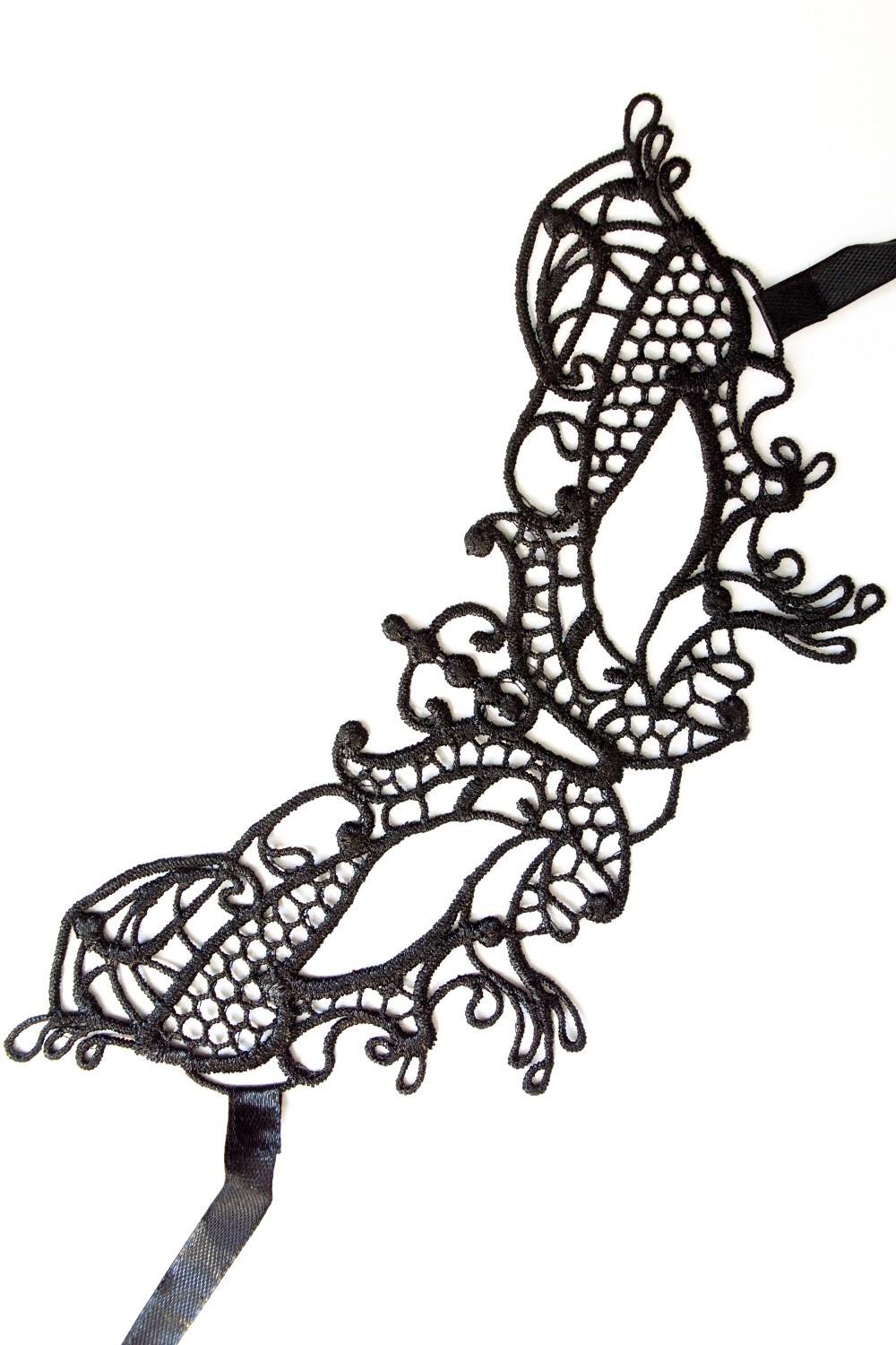 Masque souple dentelle noire