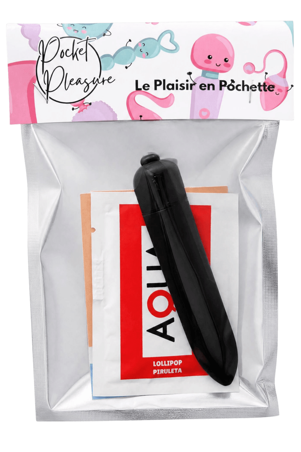 Mini Vibromasseur Bullet Noir 10 Vitesses 1 dosette de lubrifiant — Pocket Pleasure