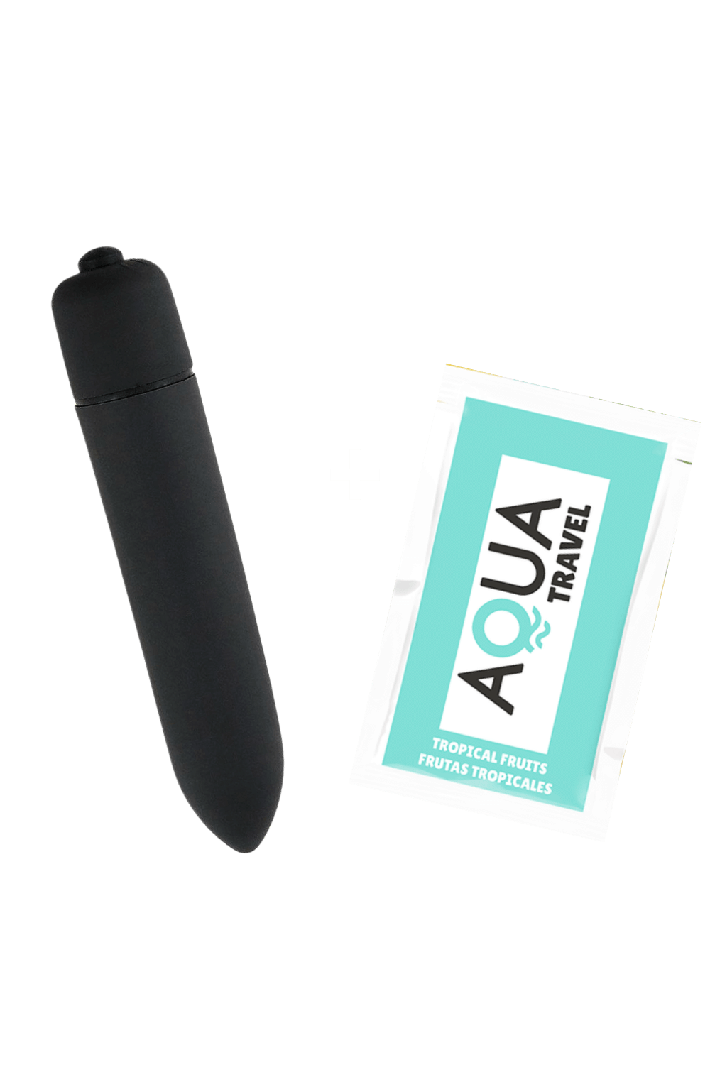 Mini Vibromasseur Bullet Noir 10 Vitesses 1 dosette de lubrifiant — Pocket Pleasure
