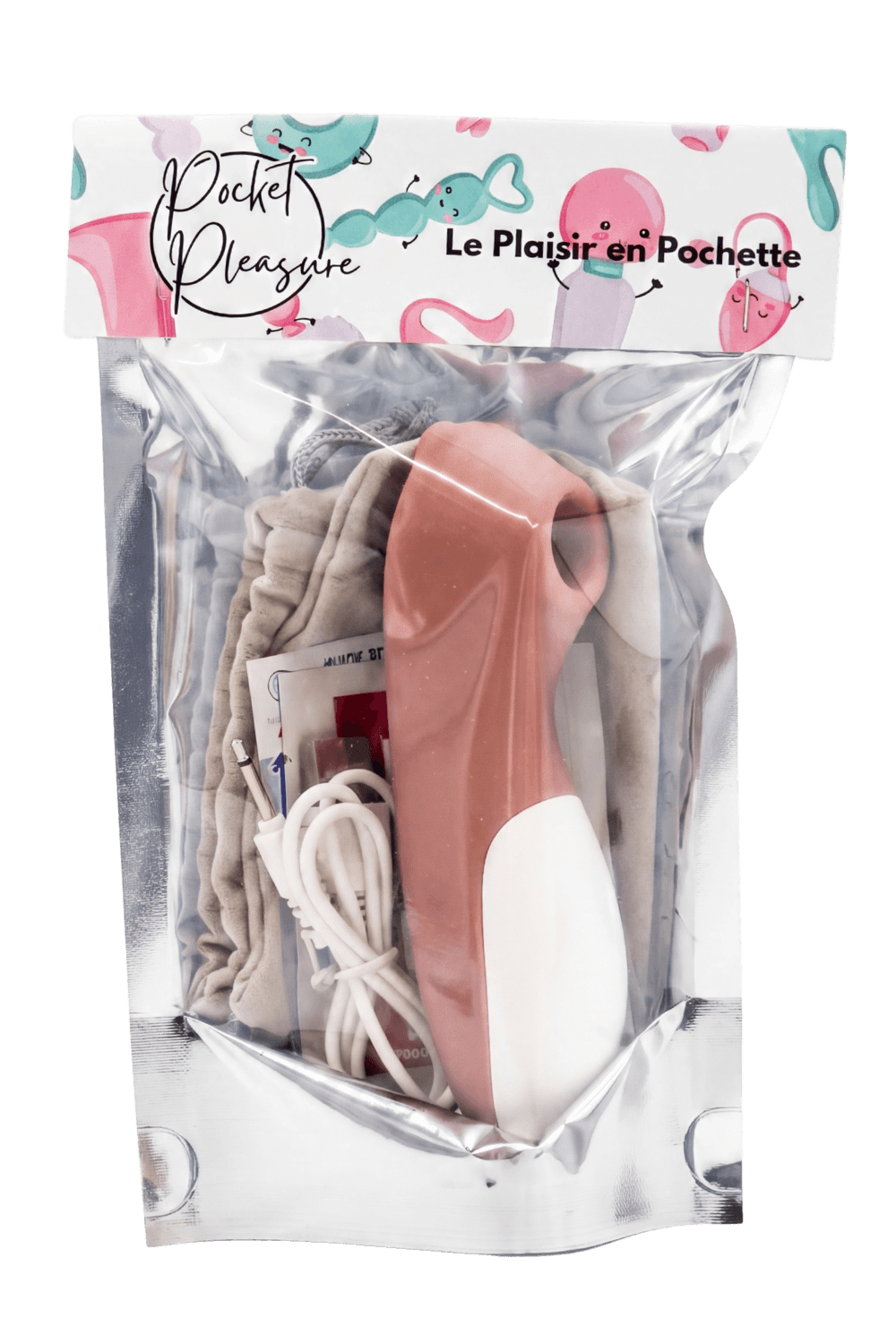 Stimulateur de clitoris Teddy Bear Pocket Pleasure 1 dosette de lubrifiant