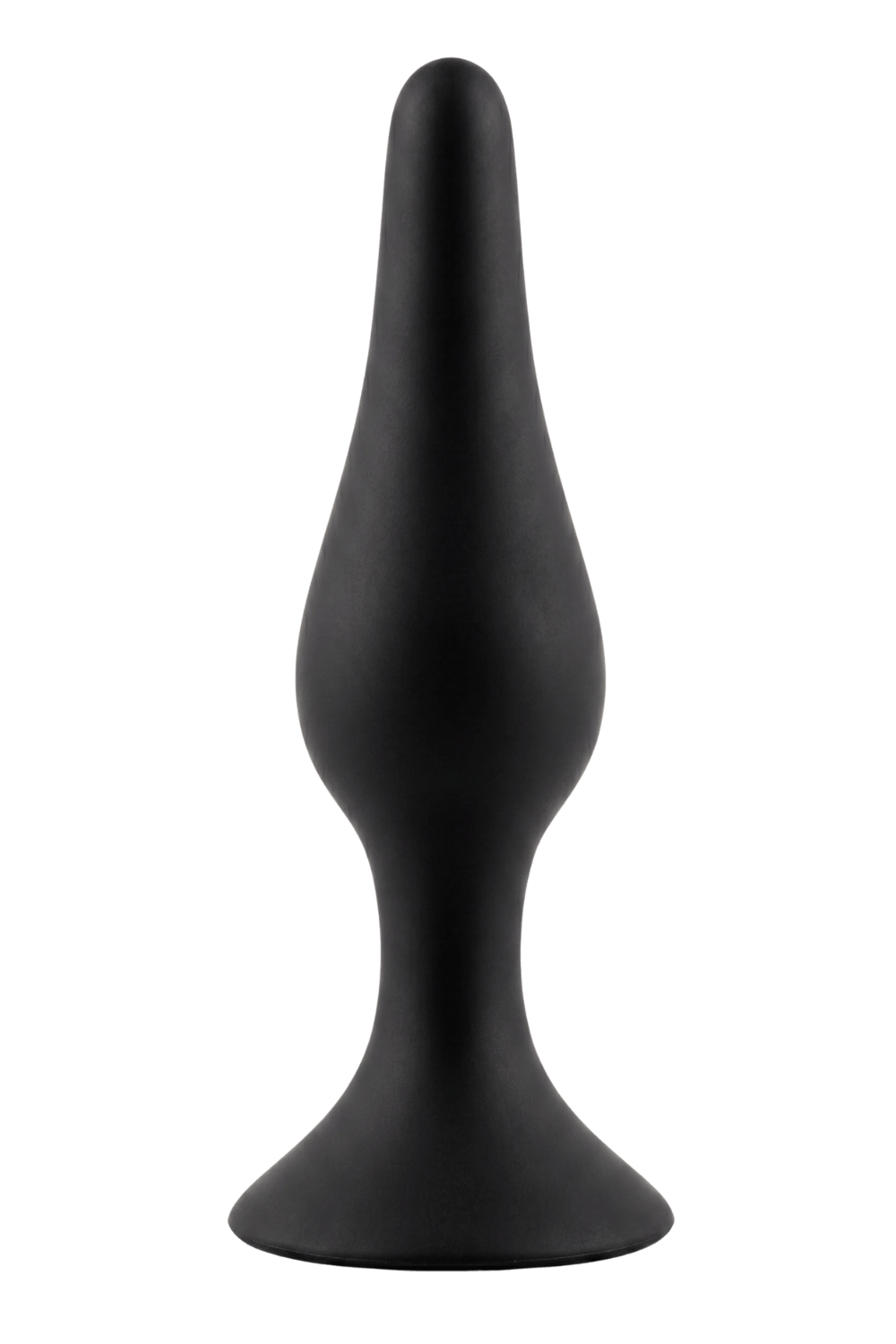 Plug Anal Noir en Silicone XL avec Ventouse Taille XL 15 cm Pocket Pleasure 1 dosette de lubrifiant