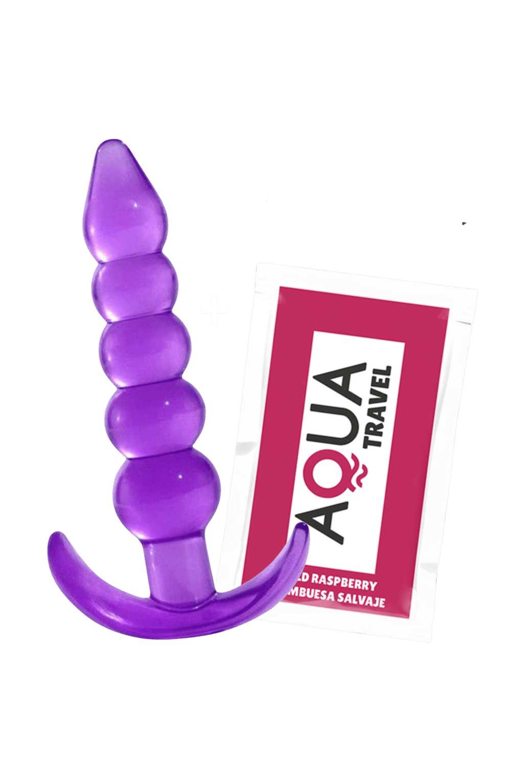 Plug Anal Jelly 5 Boules Pocket Pleasure 1 dosette lubrifiant