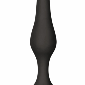 Plug Anal Noir en Silicone L avec Ventouse Taille L 12,7 cm Pocket Pleasure 1 dosette de lubrifiant