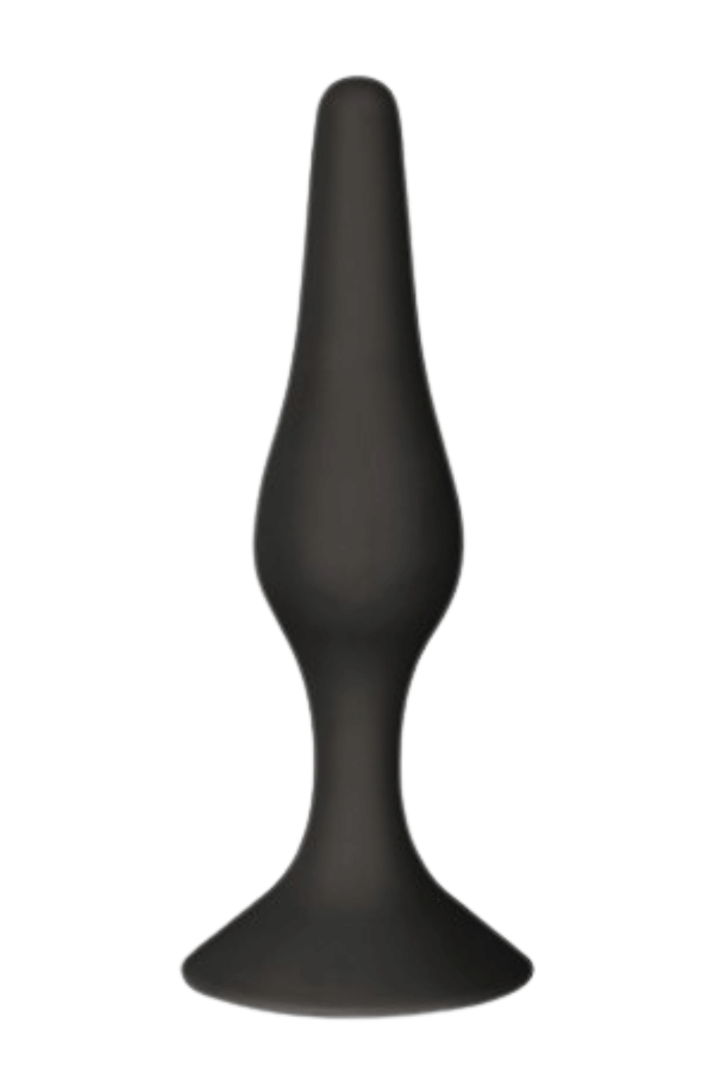 Plug Anal Noir en Silicone M avec Ventouse Taille M 11,3 cm Pocket Pleasure 1 dosette de lubrifiant