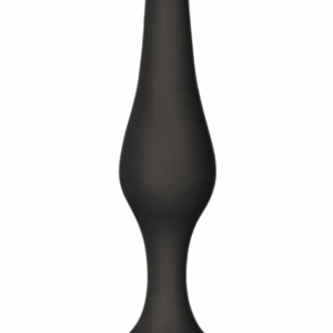 Plug Anal Noir en Silicone S avec Ventouse Taille S 10,5 cm Pocket Pleasure 1 dosette de lubrifiant