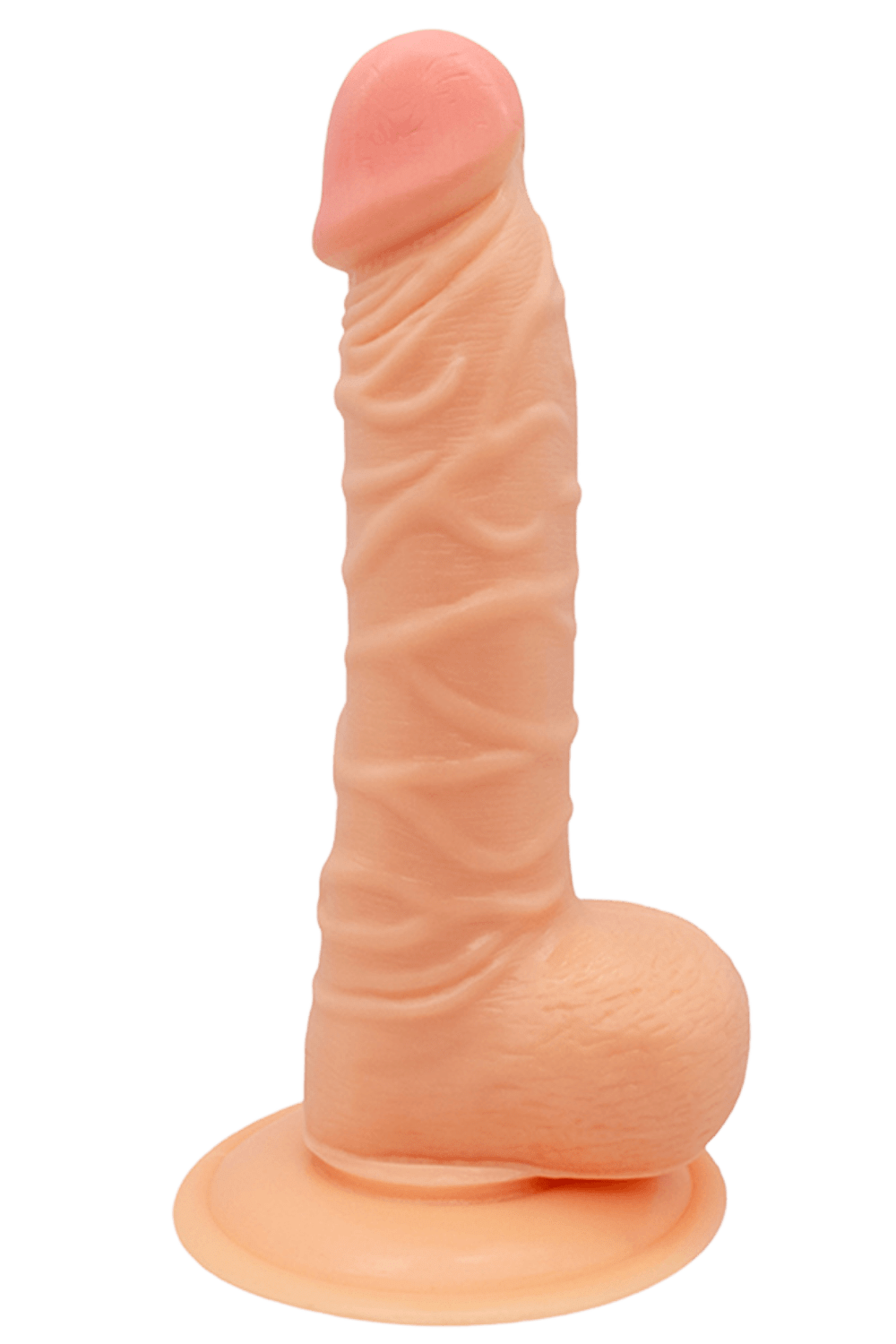 Gode Réaliste Ventouse avec Testicules 1 dosette de lubrifiant — Pocket Pleasure