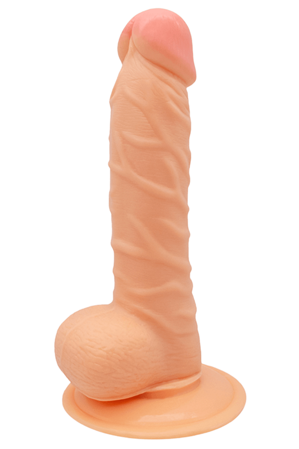 Gode Réaliste Ventouse avec Testicules 1 dosette de lubrifiant — Pocket Pleasure