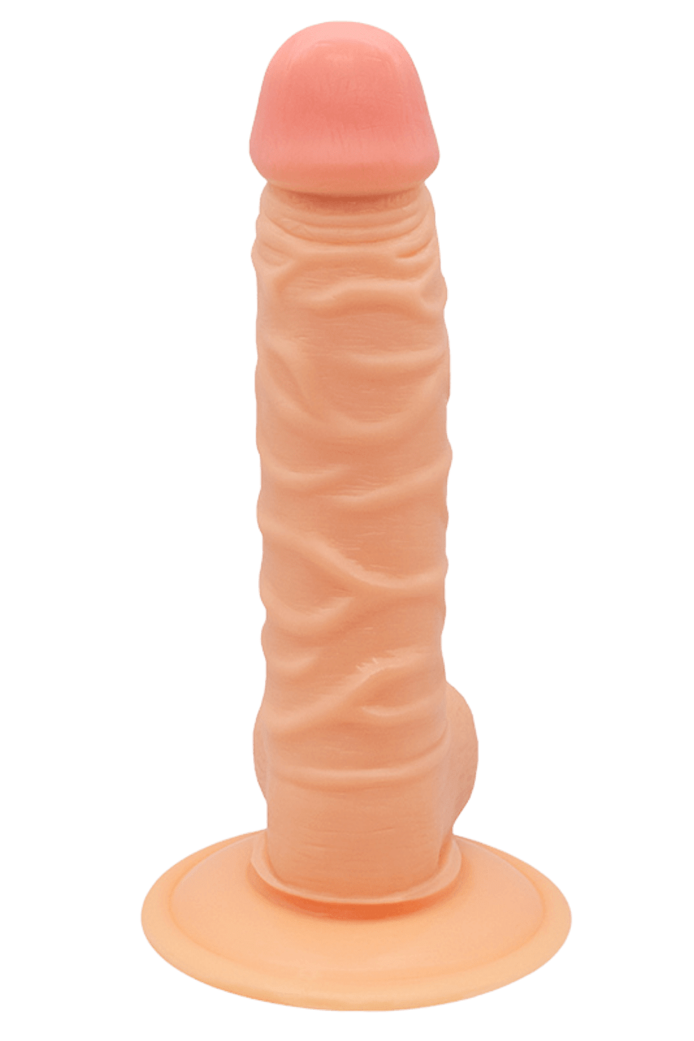Gode Réaliste Ventouse avec Testicules 1 dosette de lubrifiant — Pocket Pleasure