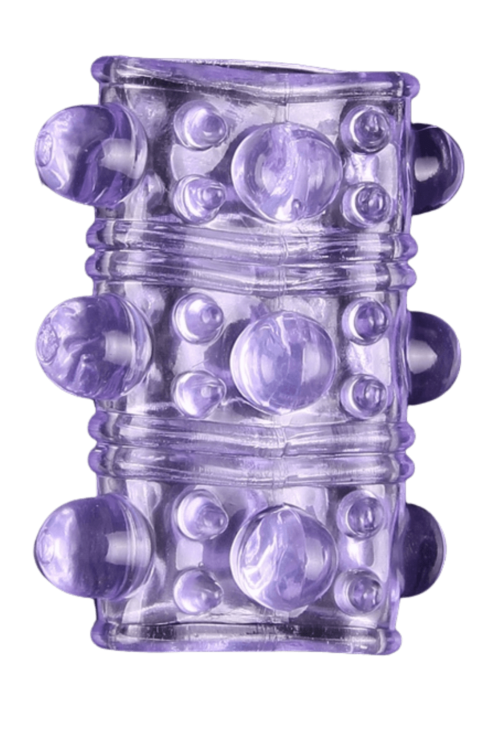 Gaine Pénienne Picots Violette 1 dosette lubrifiant — Pocket Pleasure