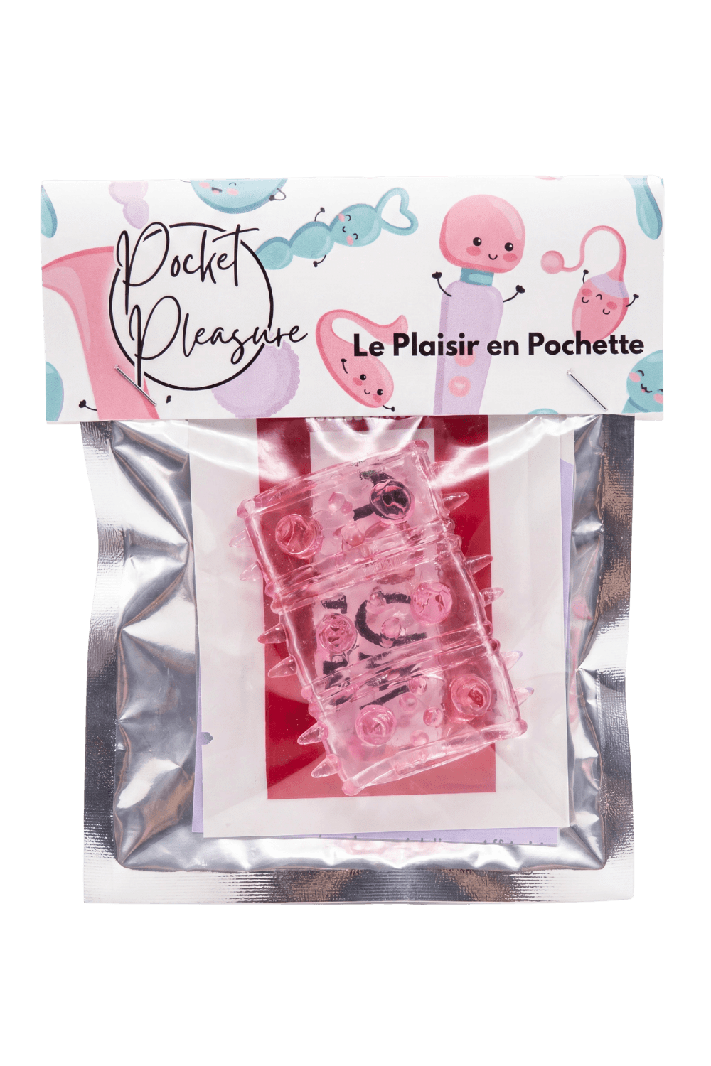 Gaine Pénienne Picots Rose 1 dosette lubrifiant — Pocket Pleasure