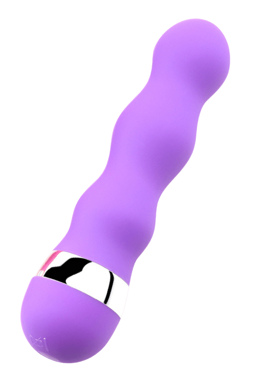 Mini Vibromasseur violet ondulés Pocket Pleasure 1 dosette de lubrifiant