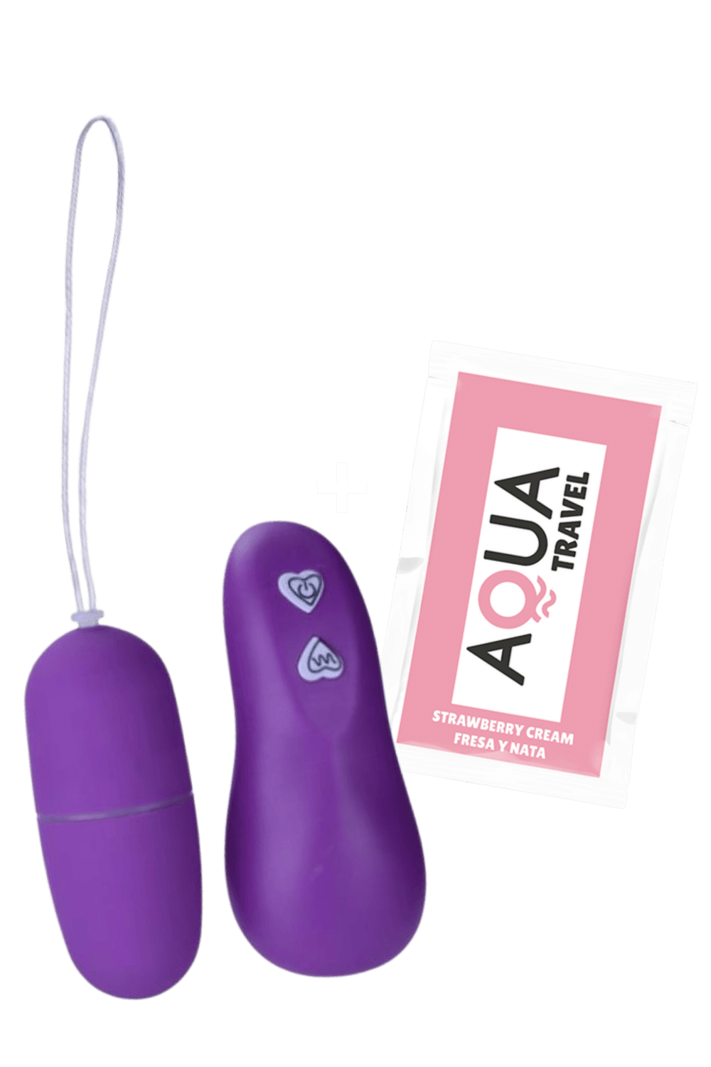 Œuf Vibrant Télécommandé 7 Vitesses Violet 1 dosette de lubrifiant — Pocket Pleasure
