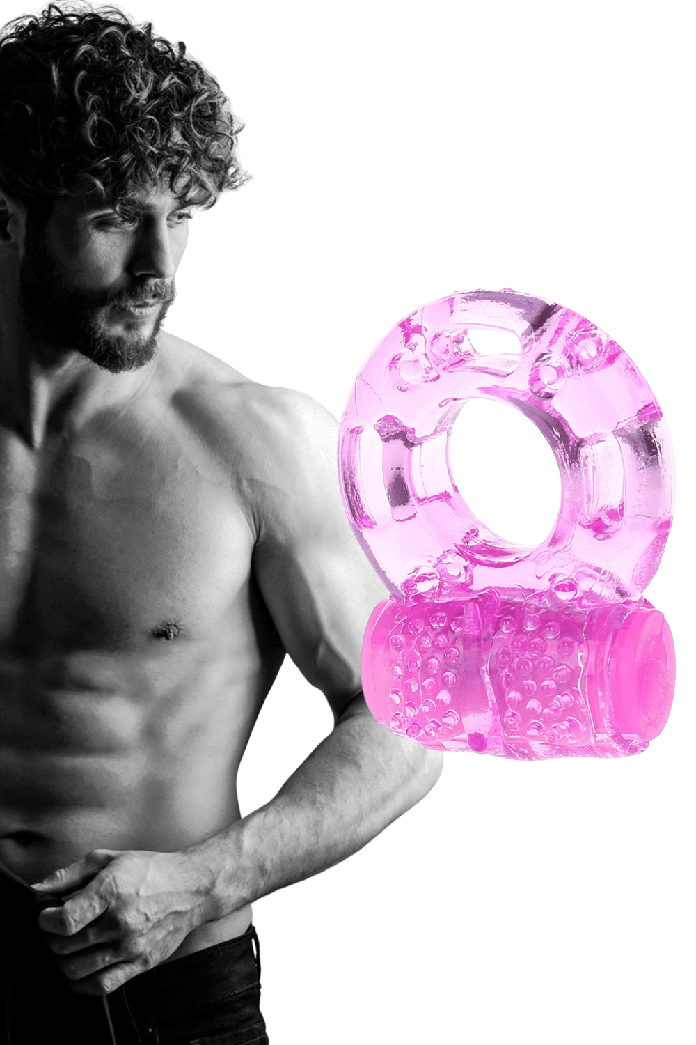 Anneau Pénien Vibrant Jelly Rose 1 dosette de lubrifiant — Pocket Pleasure