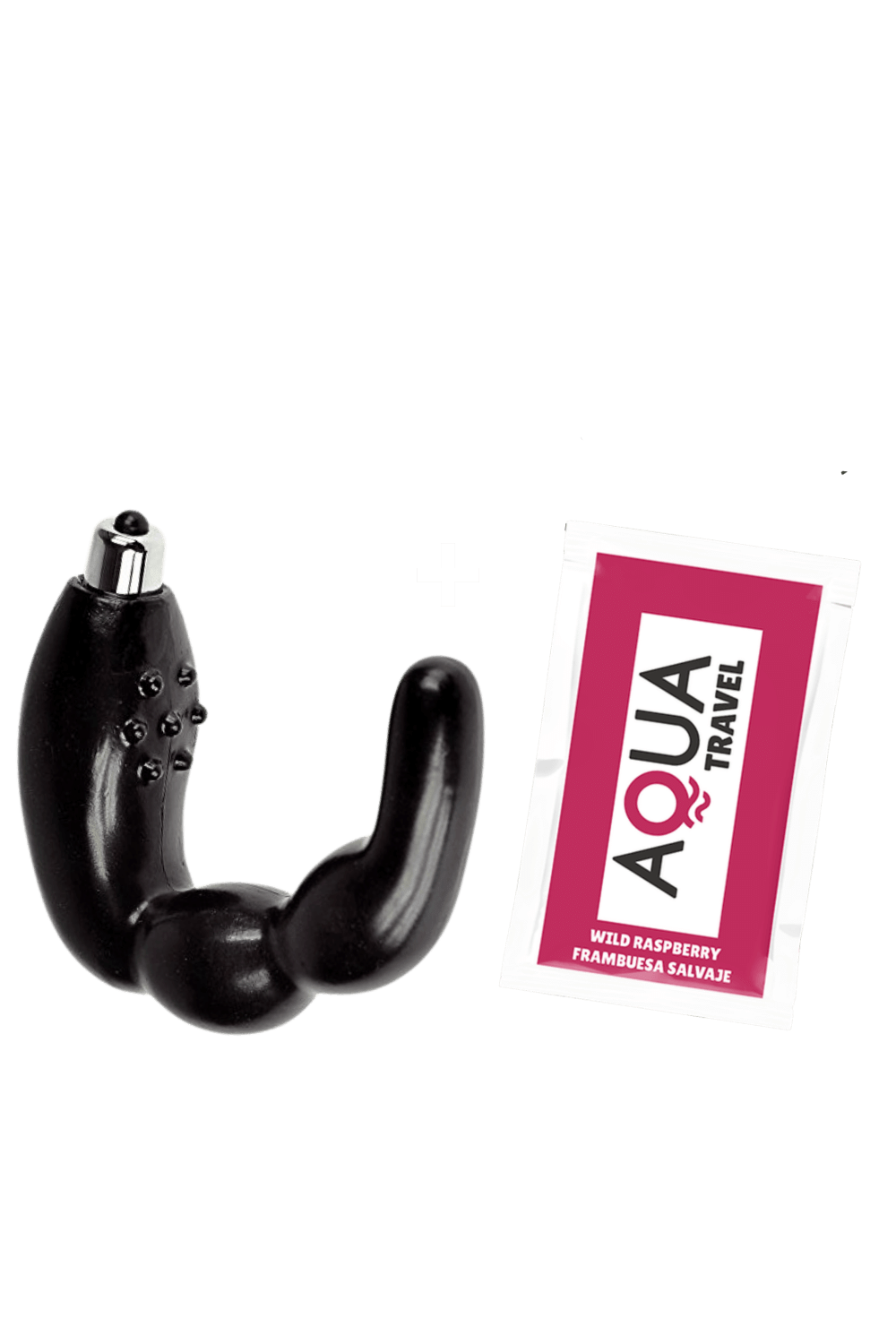 Stimulateur de Prostate Vibrant Noir 1 dosette lubrifiant — Pocket Pleasure