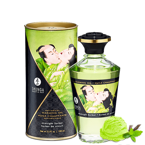 Huile chauffante aphrodisiaque – Sorbet de minuit 100ml