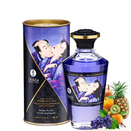 Huile chauffante aphrodisiaque – Fruits exotiques 100ml