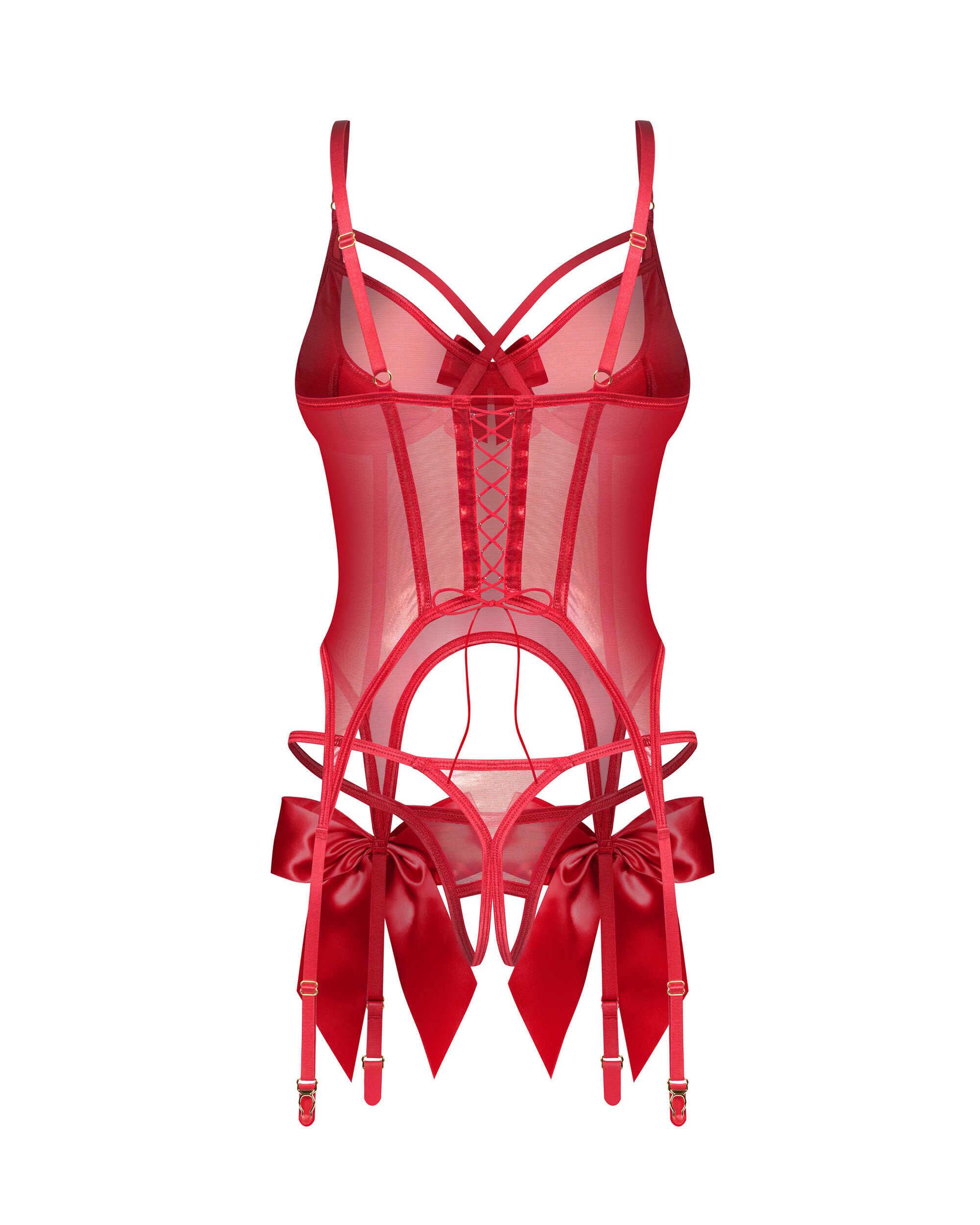 Gifty red Corset et string