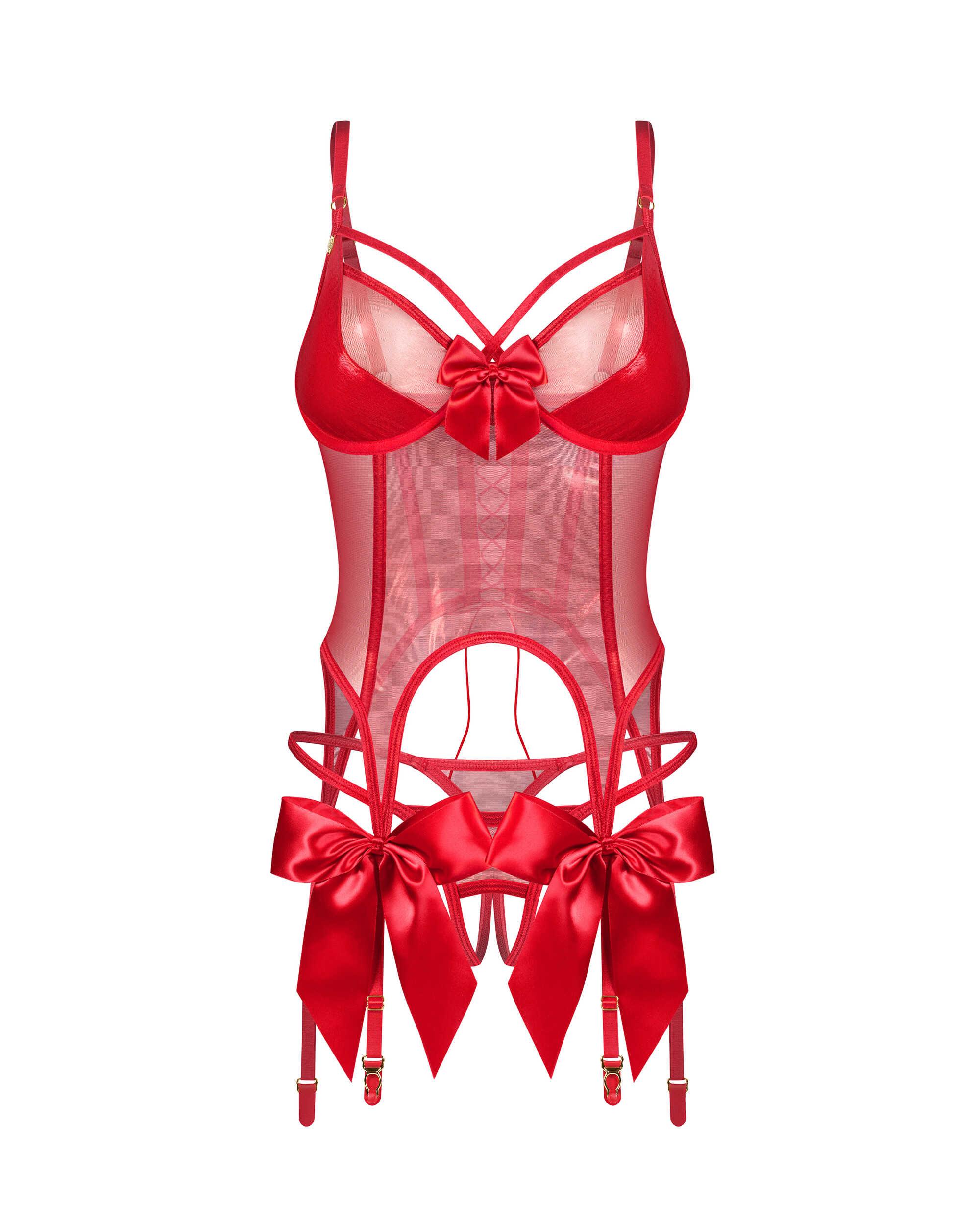 Gifty red Corset et string