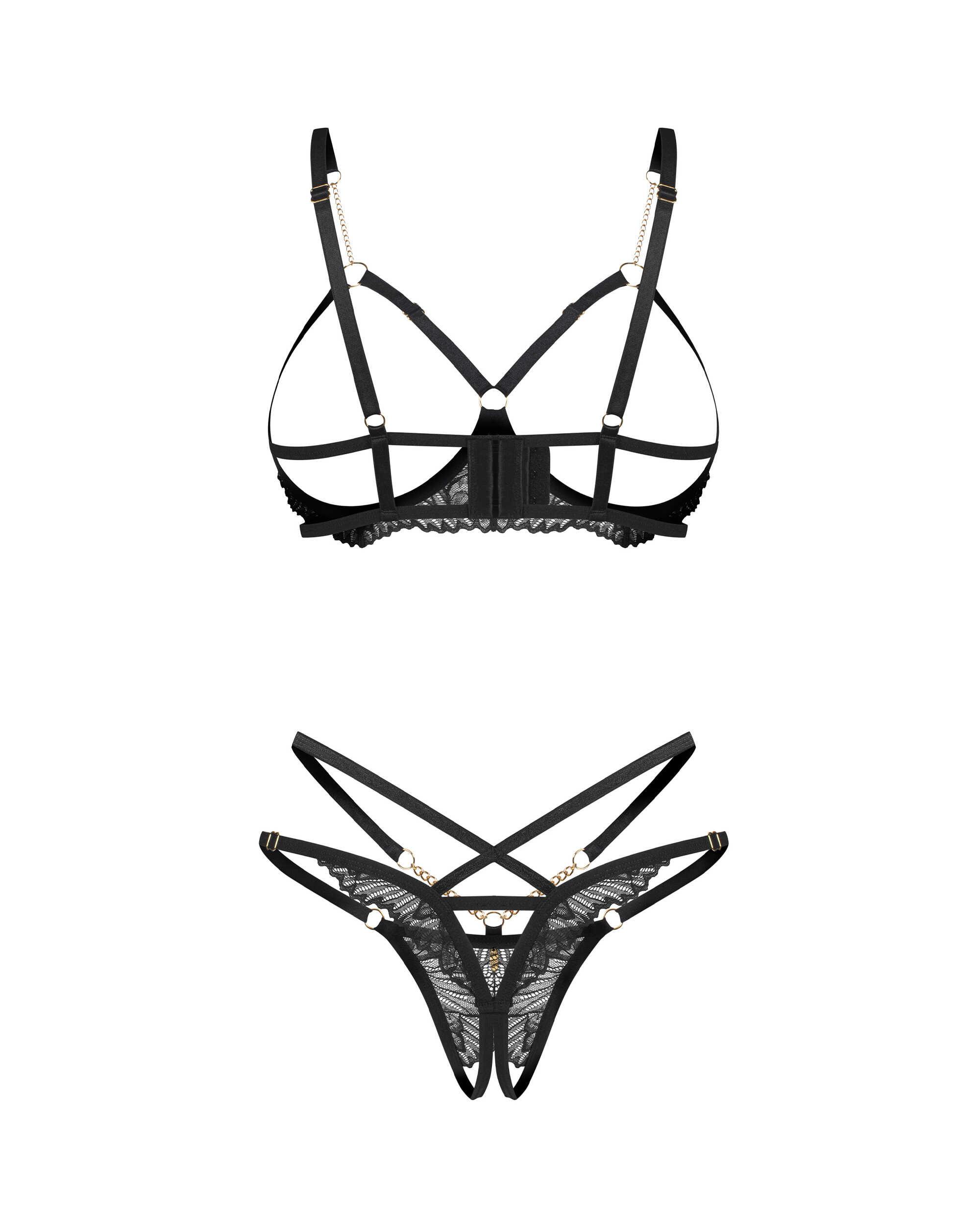 Matildea ensemble lingerie ouvert noir