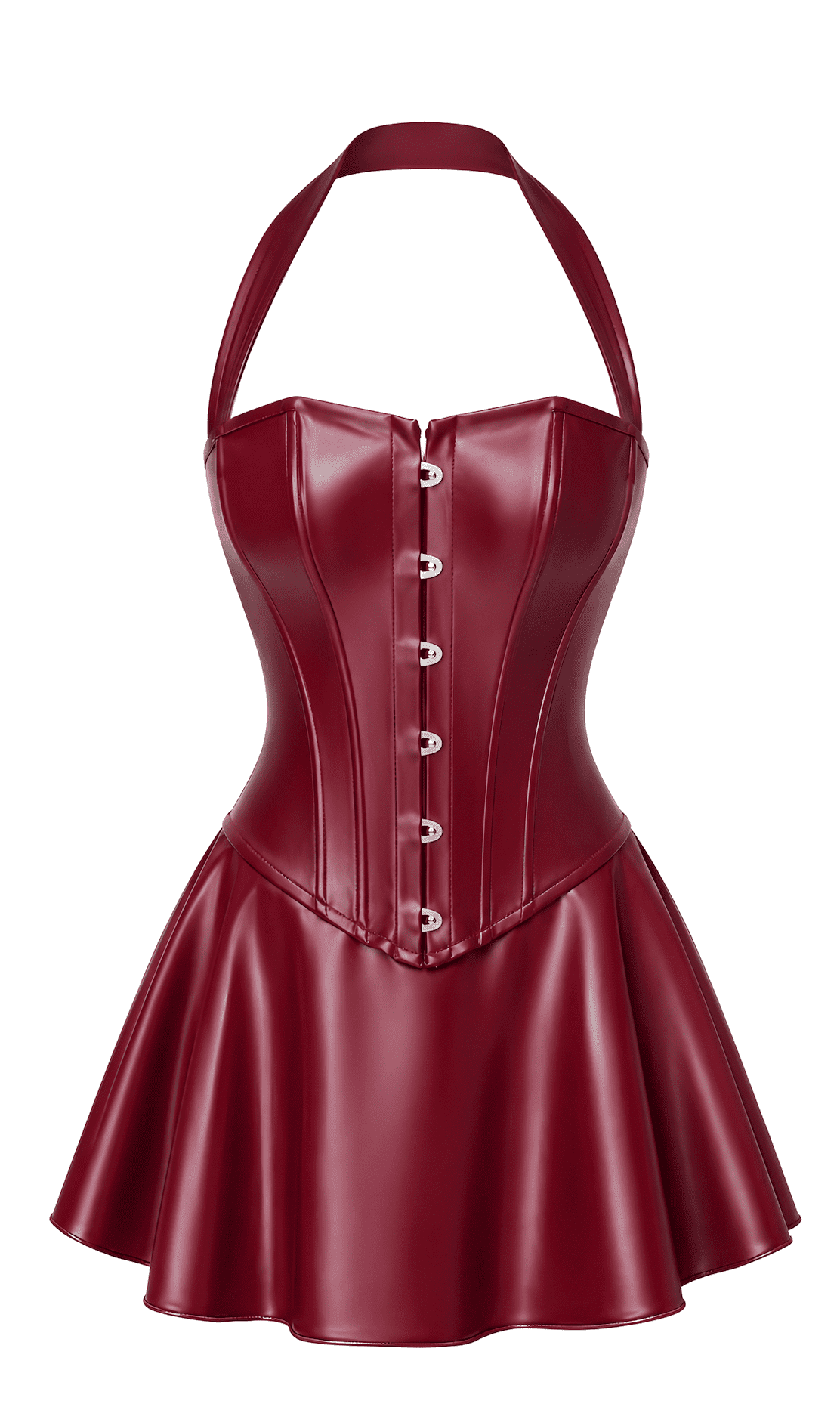 F397 Dark romance corset mini robe
