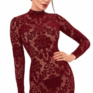 F423 Masquerade Robe courte dos nu