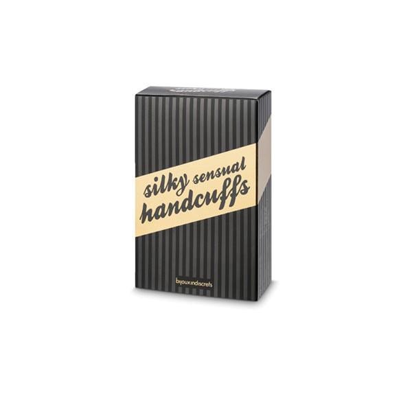 Menottes sensuelles – Liens en satin – Noir